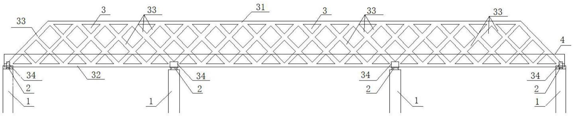 一种镂空圆筒形钢桁架人行桥的制作方法