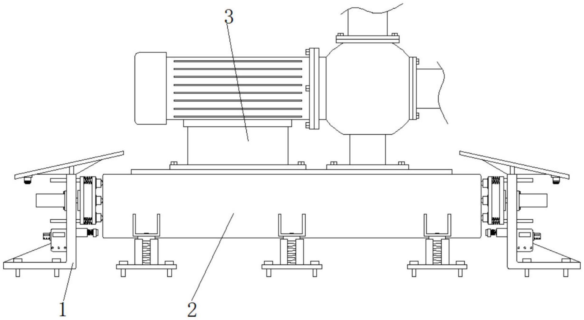 一种水泵减振台座的限位装置的制作方法