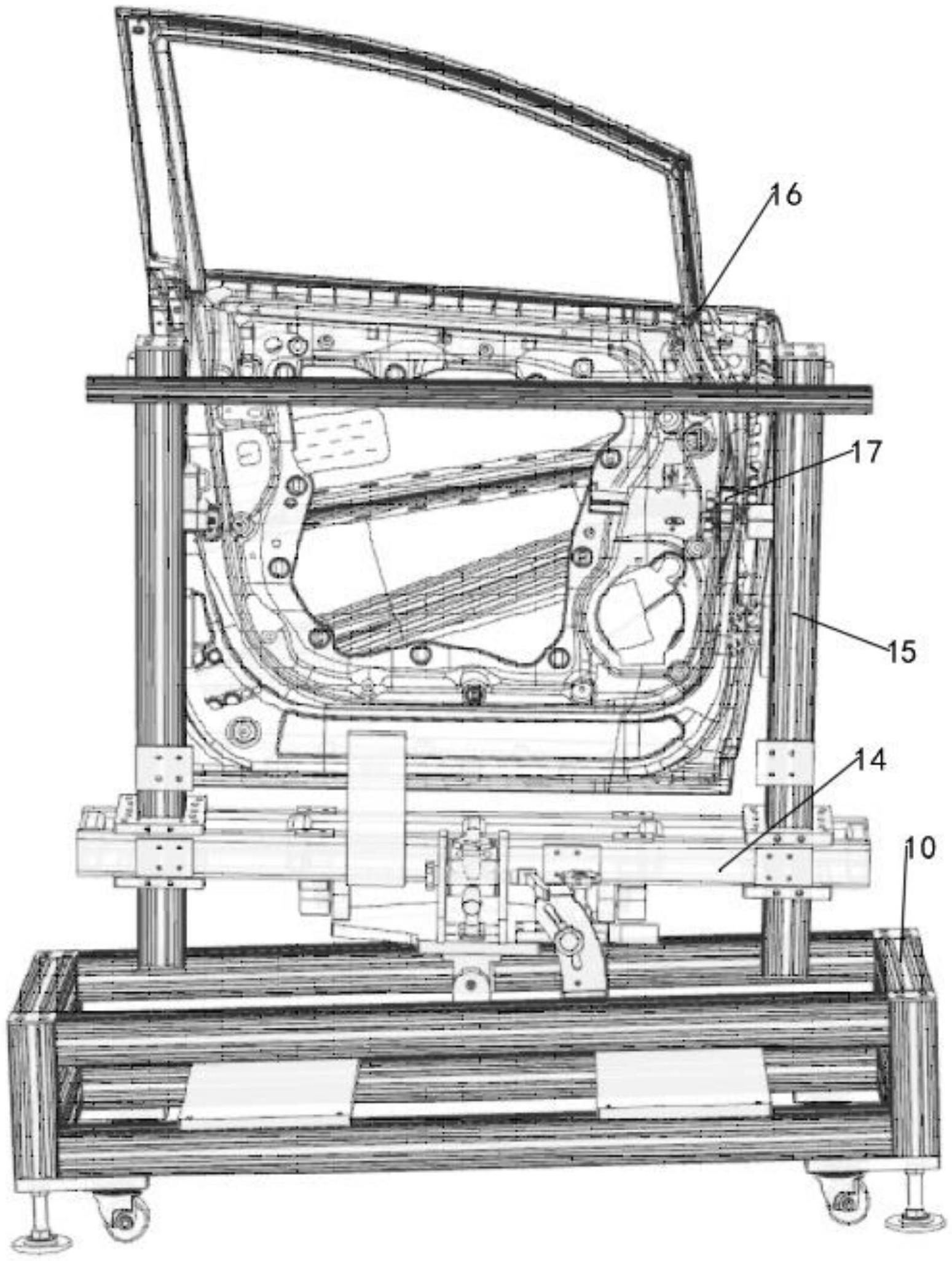 一种汽车电动侧开门测试机构的制作方法