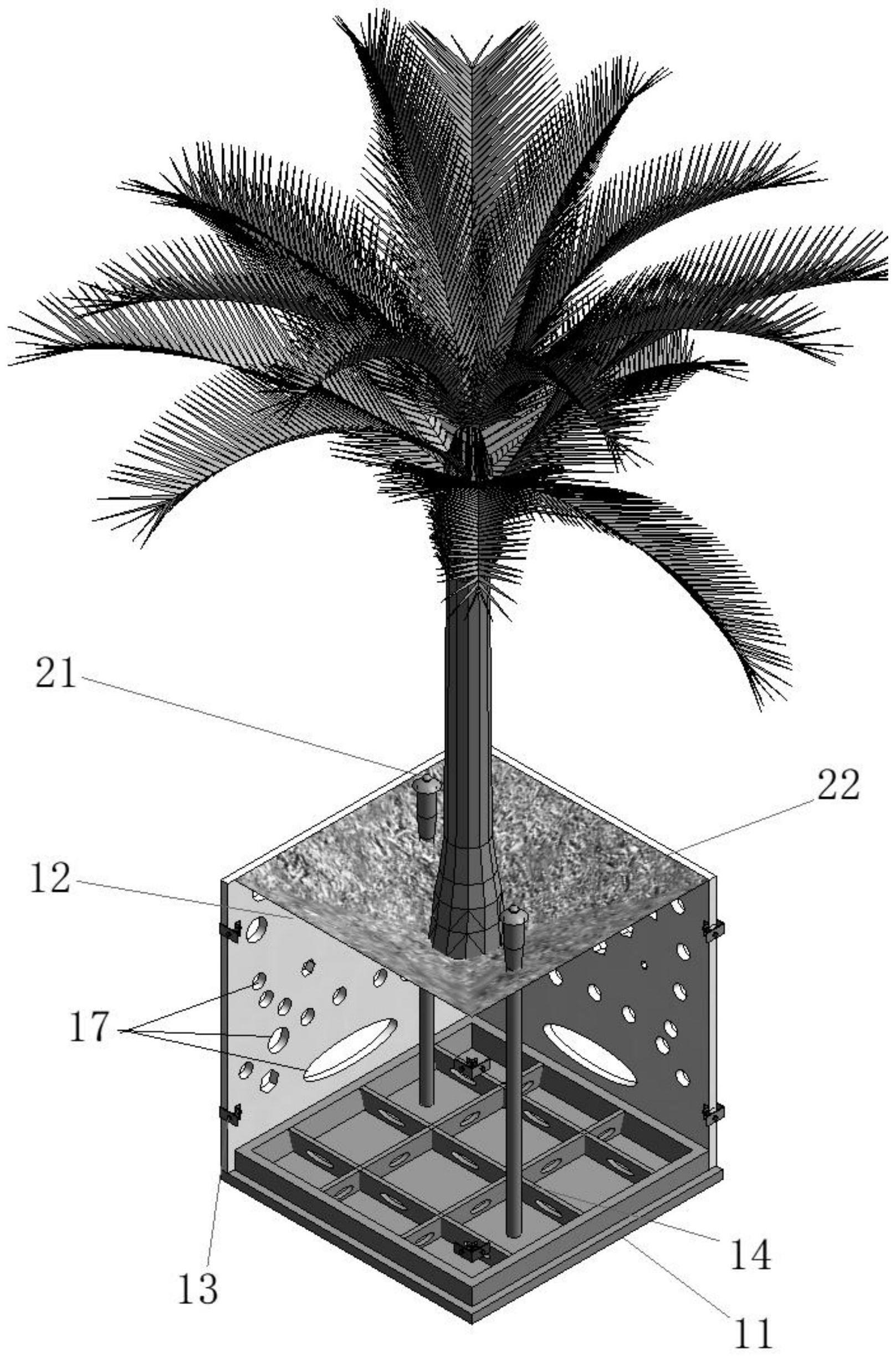 一种抑制路基损坏且兼具水土保持的轻薄型树池的制作方法