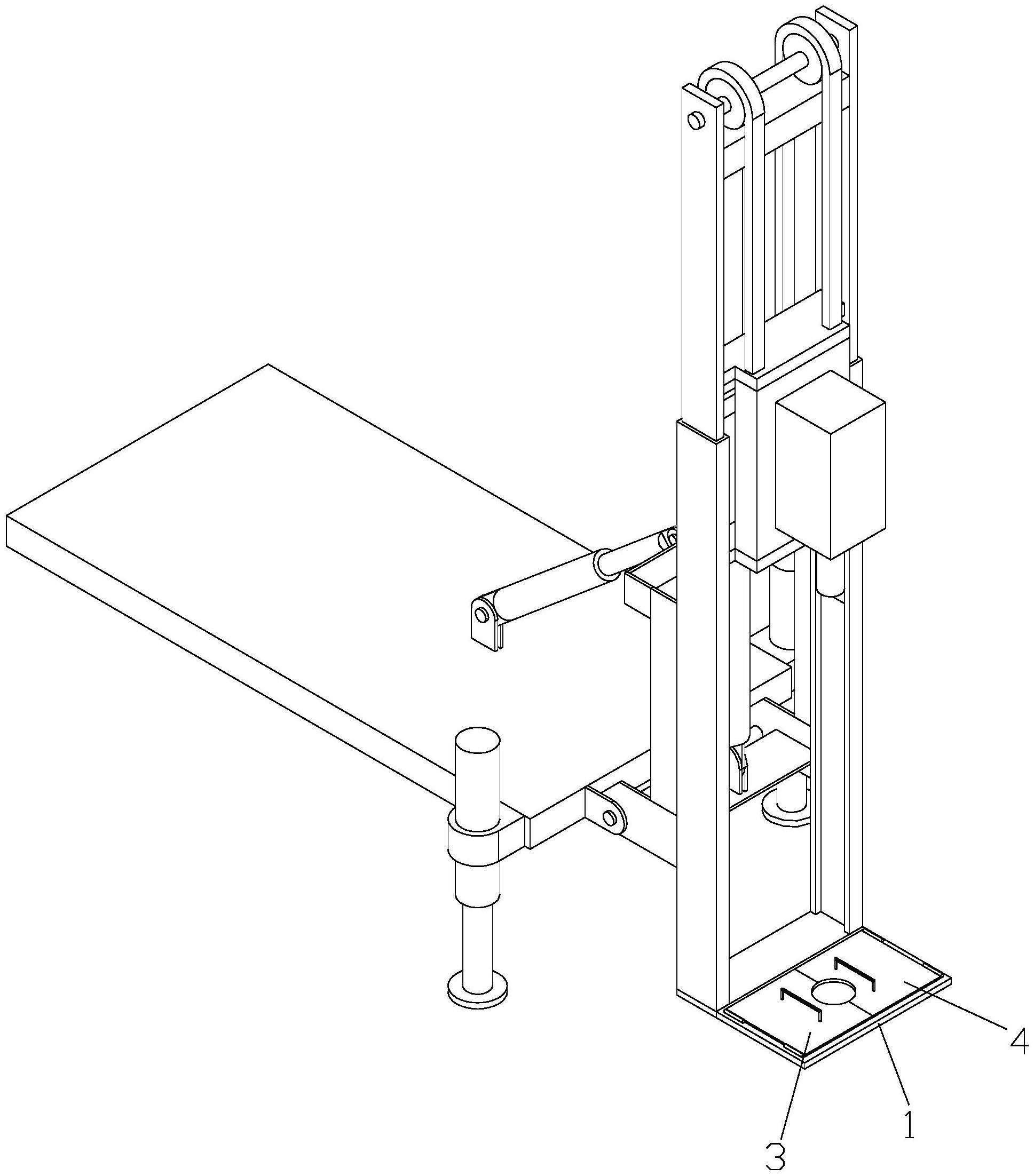 一种铁塔基础深基坑作业用潜孔钻机的机架结构的制作方法