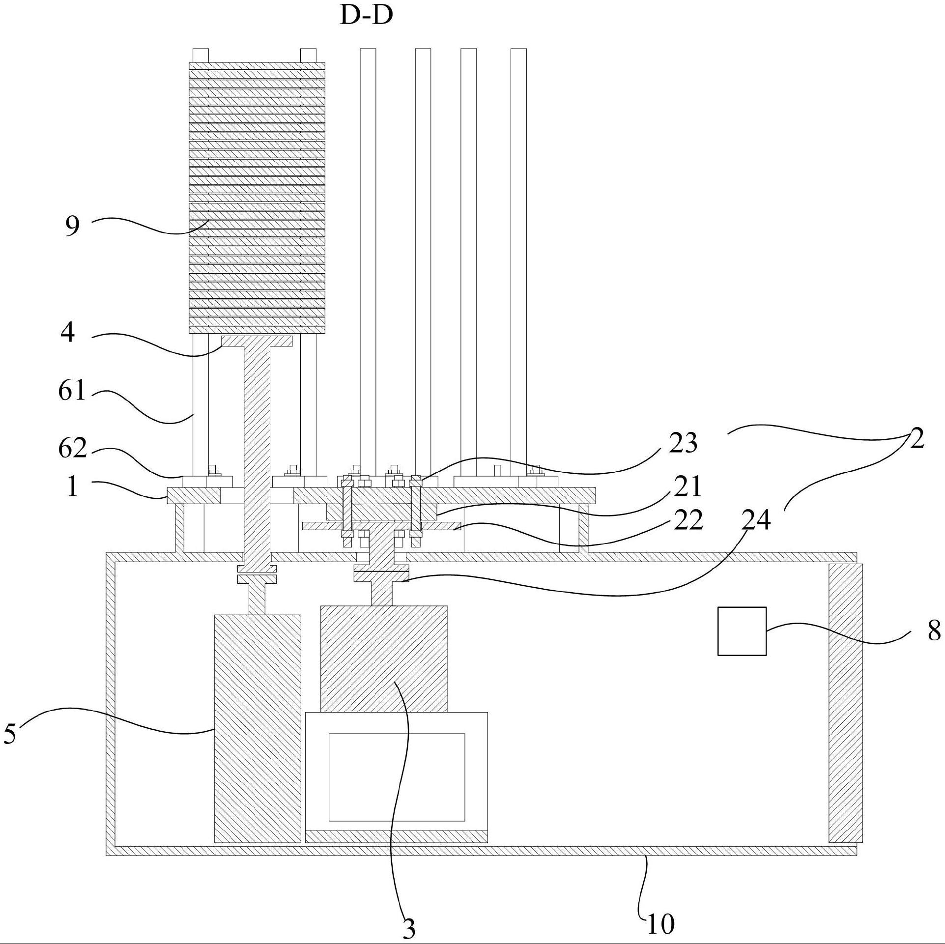 汽车水泵叶轮冲压用原料放置架的制作方法