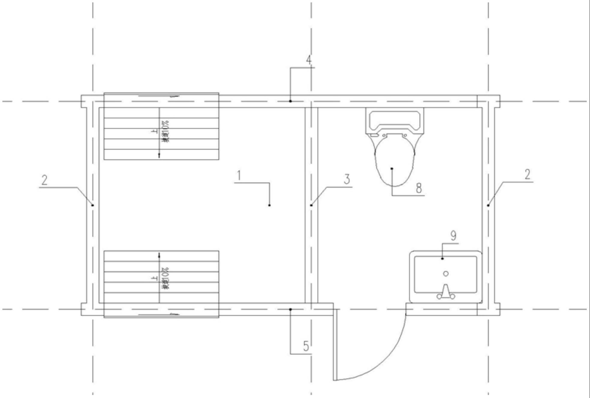 一种医疗建筑改造装配式缓冲区的制作方法