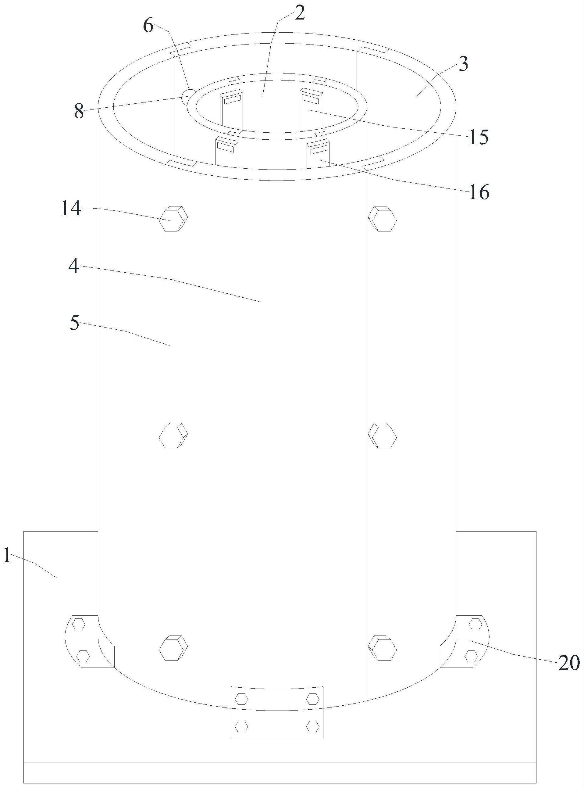 一种桥梁建造桥墩浇筑钢模板加固结构的制作方法