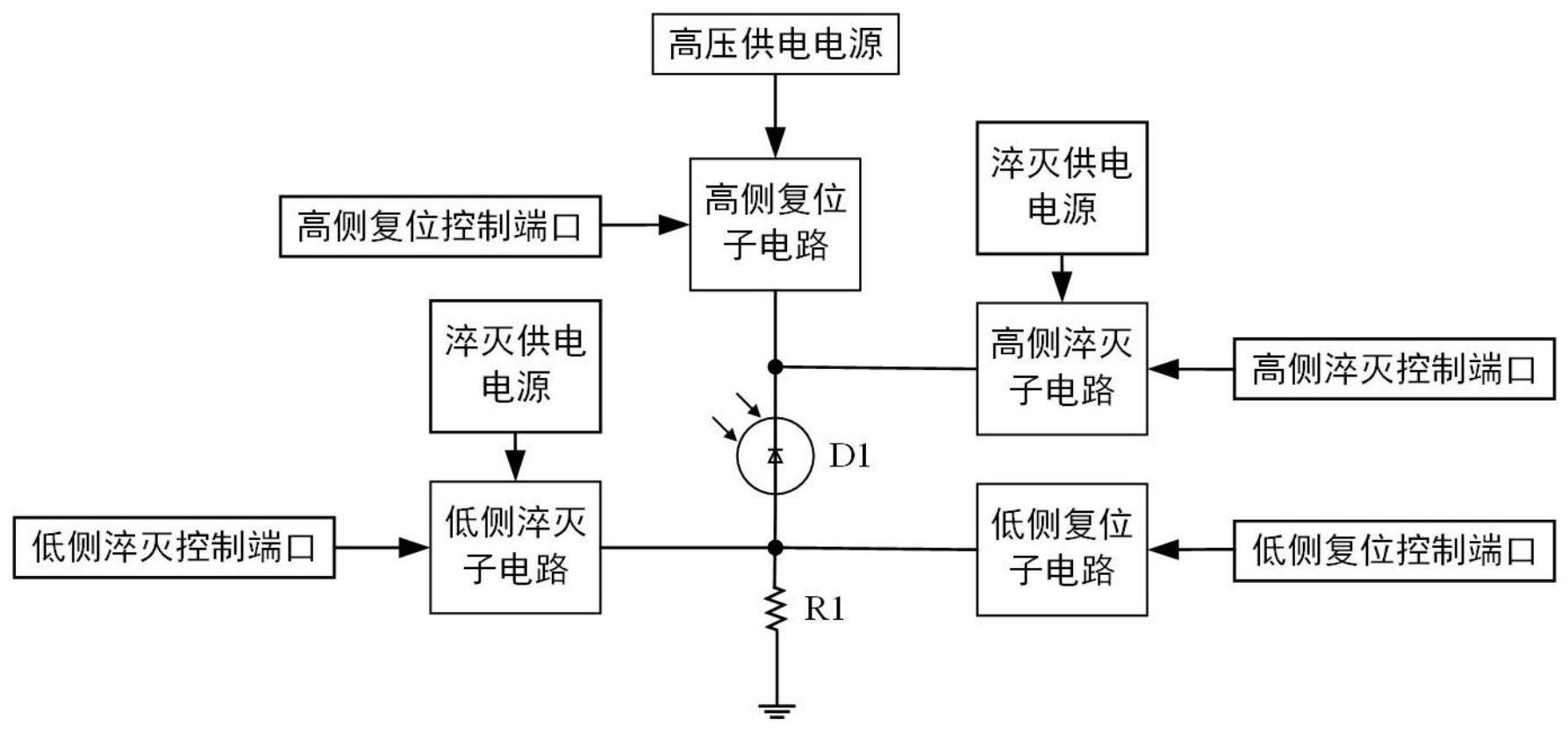 一种快速淬灭与复位电路