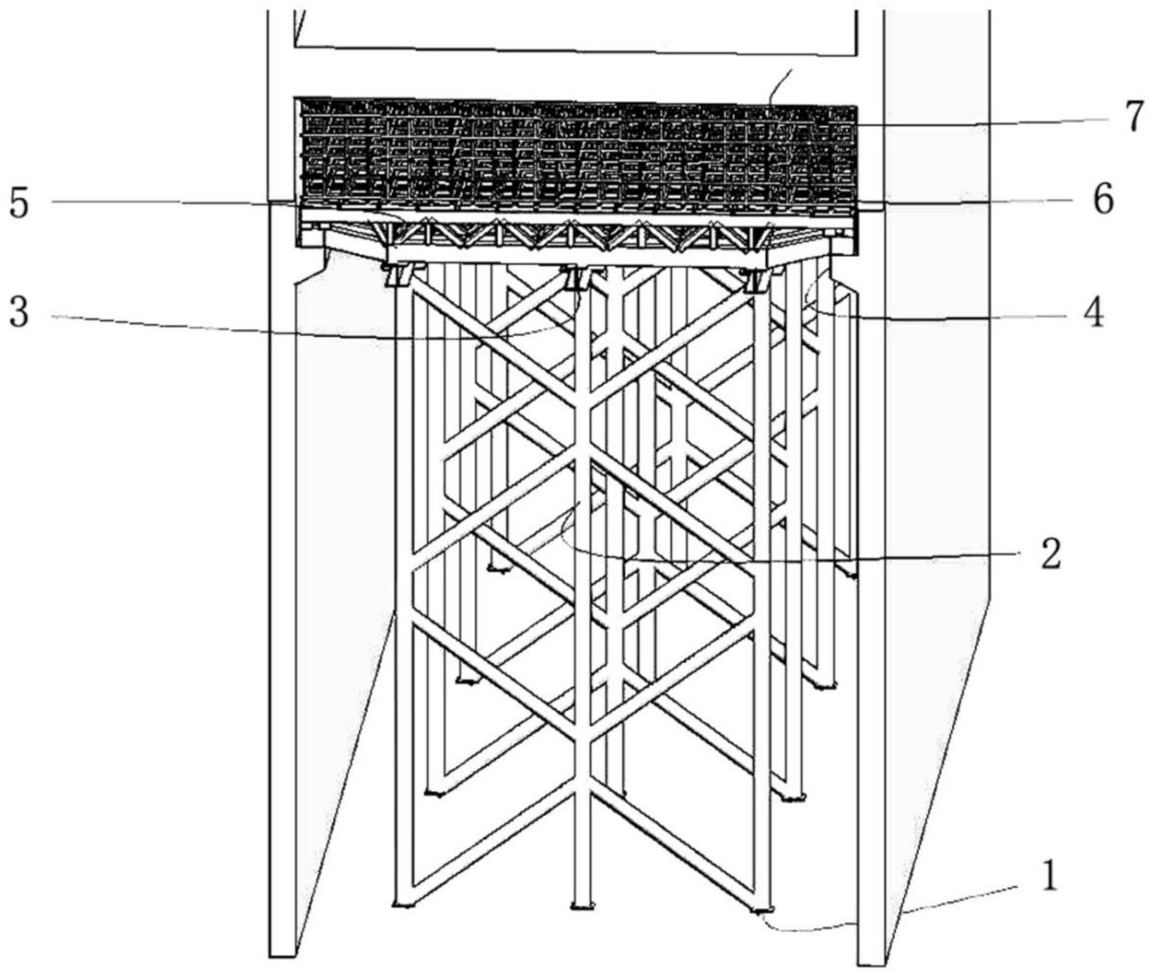 核电站乏燃料水池顶板/转换层楼板支撑体系及施工方法与流程