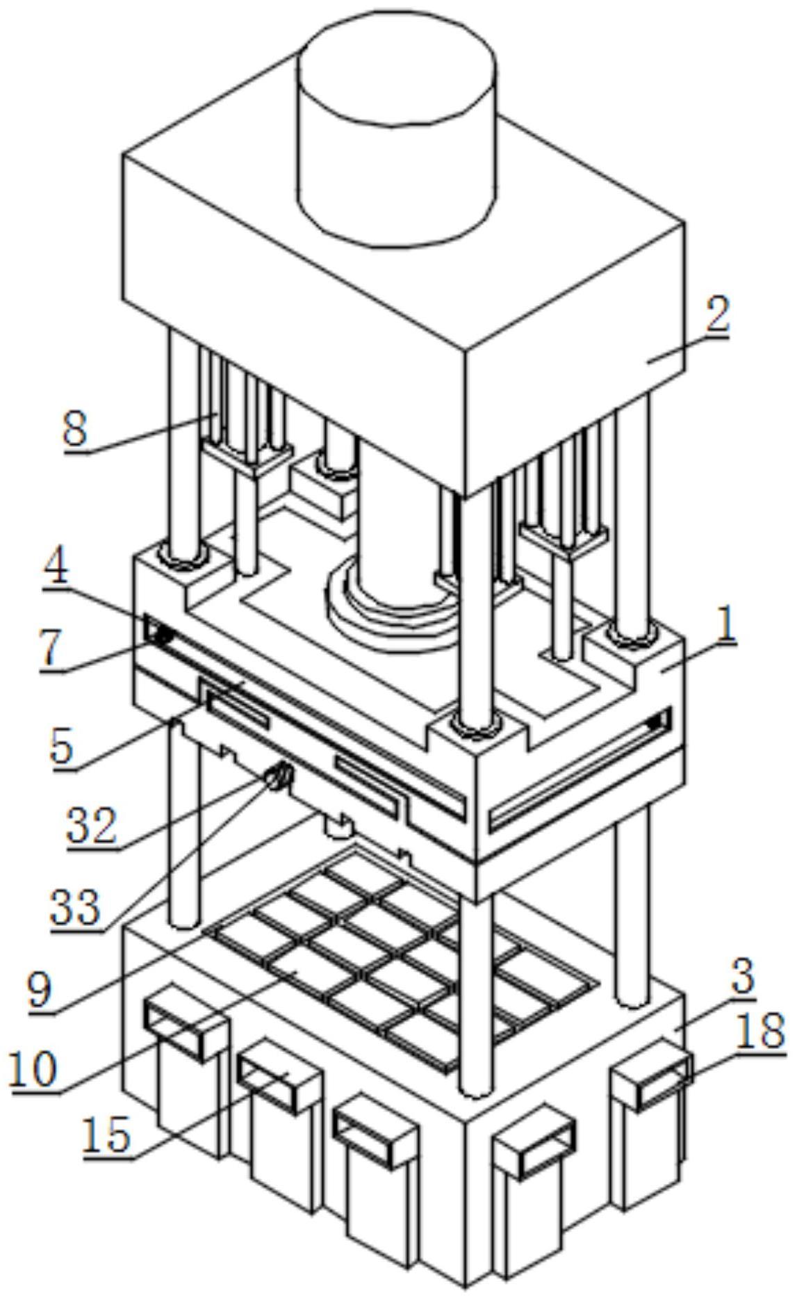 一种大型油压机用横梁承重组件及使用方法与流程