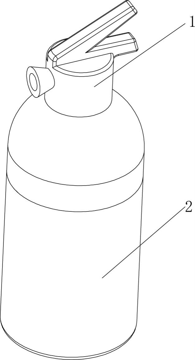 一种灭火器形状的液体承装瓶的制作方法