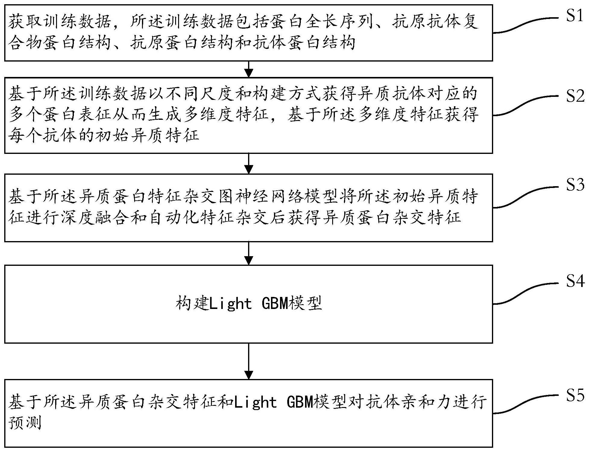 一种基于异质蛋白特征杂交的抗体亲和力预测方法及系统与流程