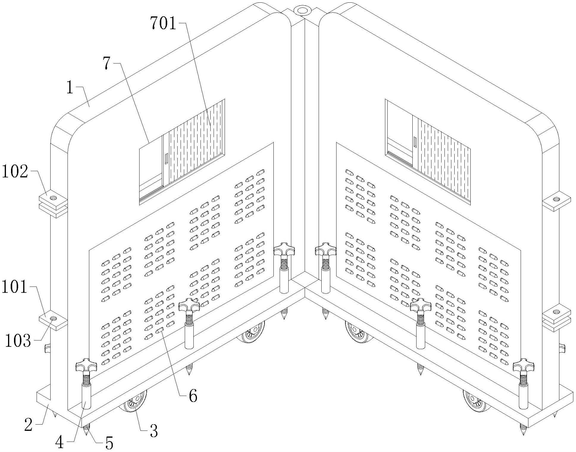 一种建筑施工降噪用围挡隔离装置的制作方法