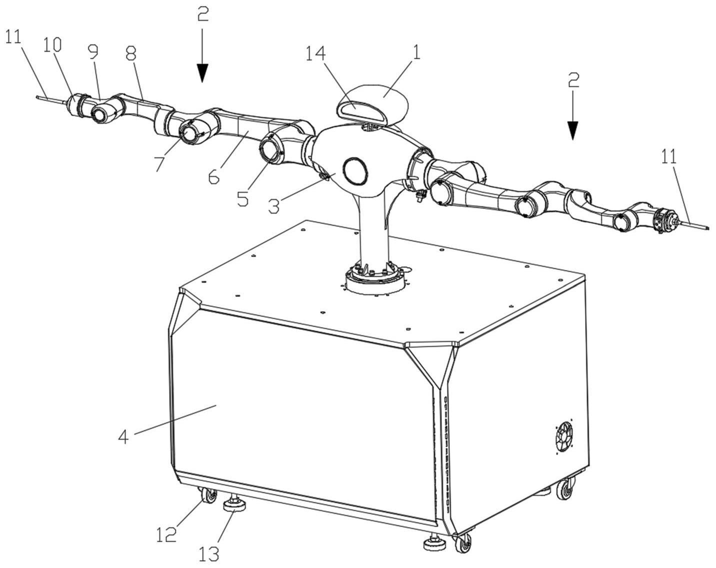 一种具有类人工作模式的双臂涂胶机器人的制作方法