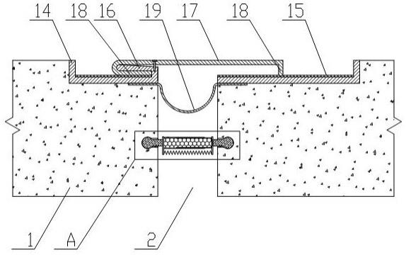 一种建筑室外楼面变形缝处防漏水结构的制作方法