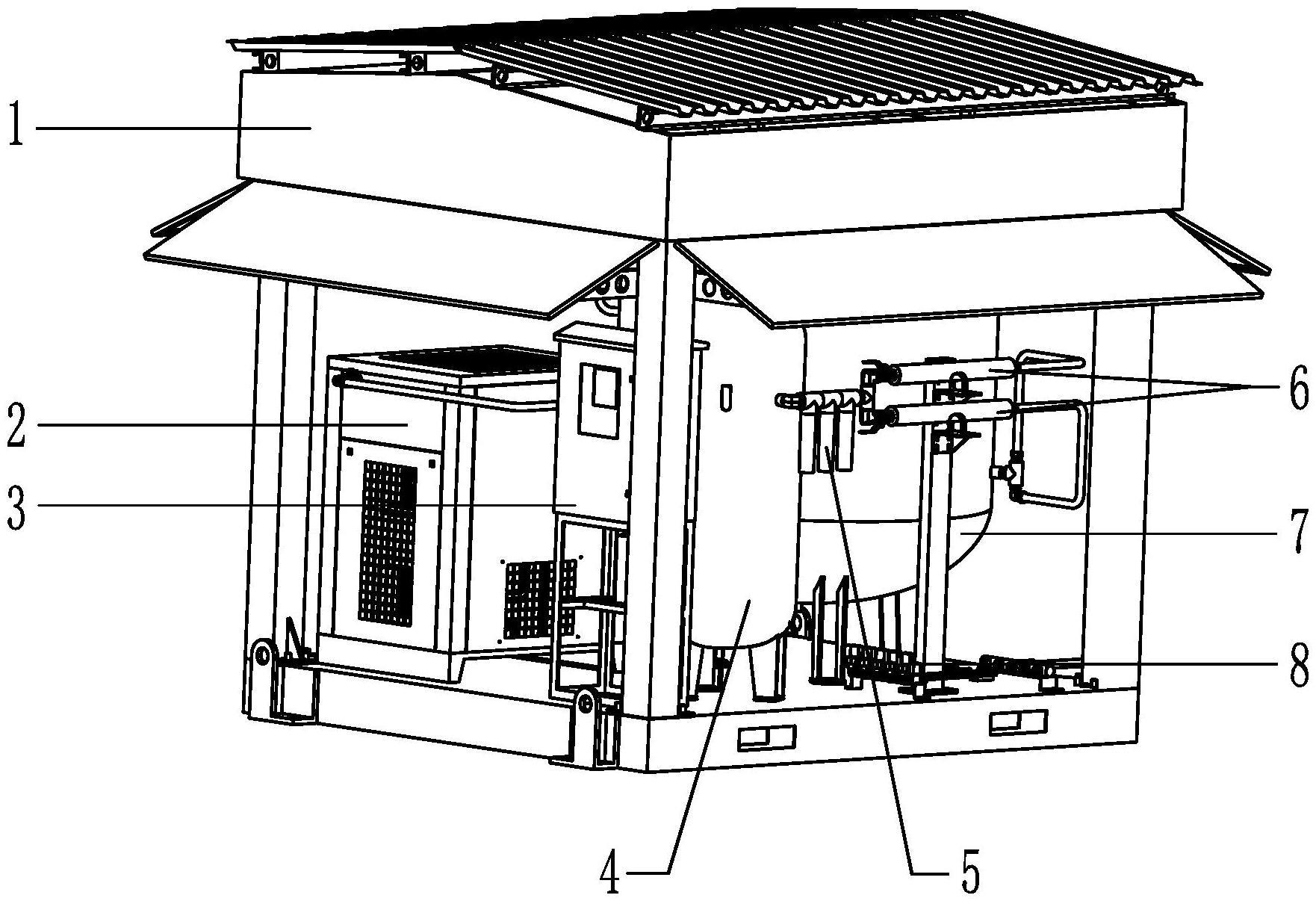 一种带雨棚无油涡旋机集成压缩空气站的制作方法