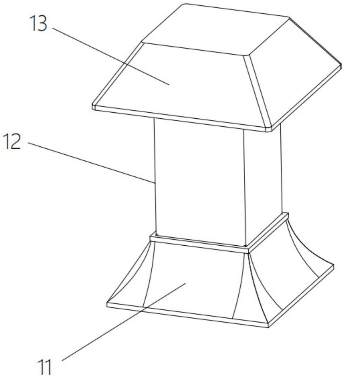 一种仿建筑物主体外观可开合屋面透气装置的制作方法