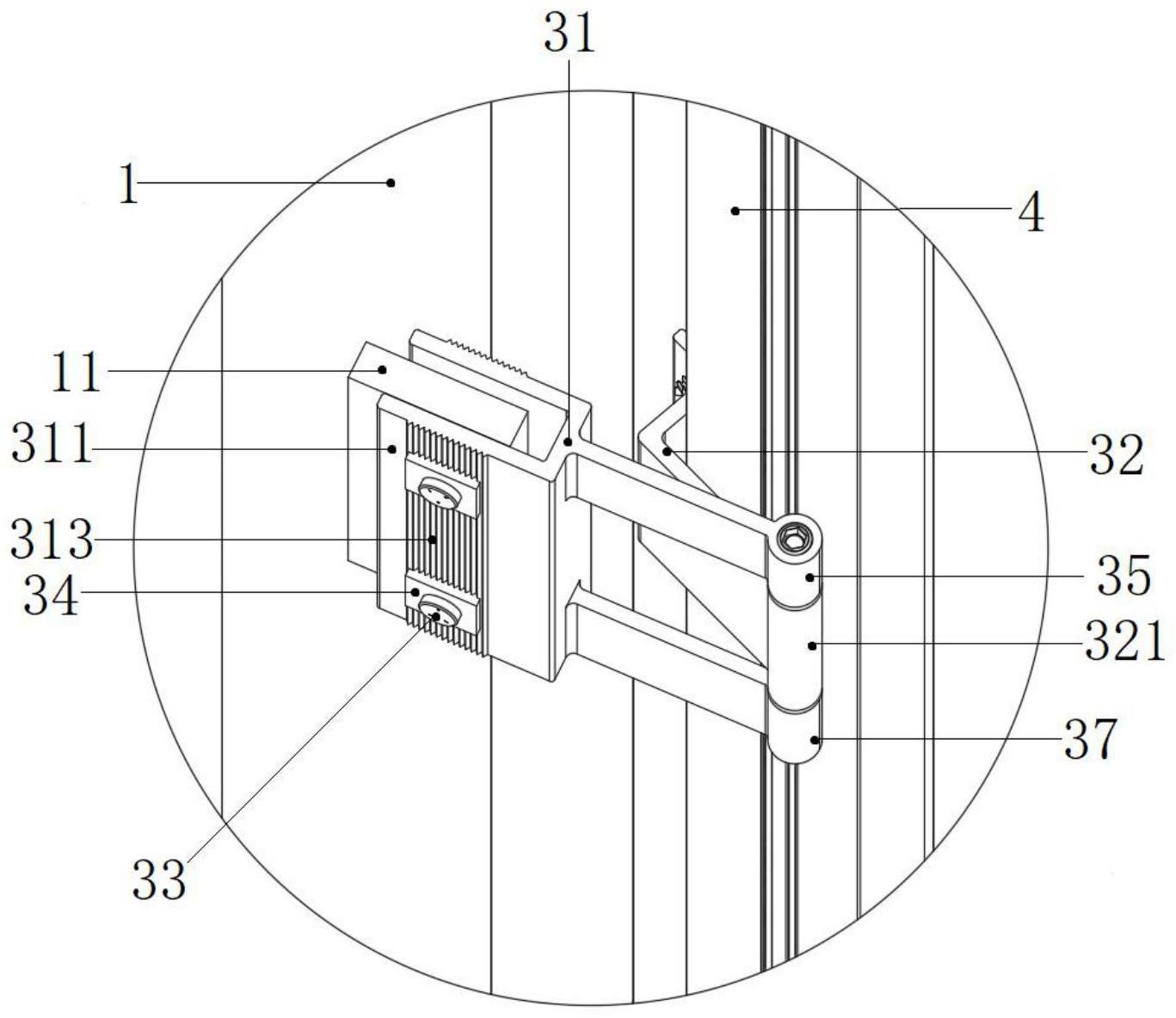一种旋转支座系统及其幕墙外立面的制作方法