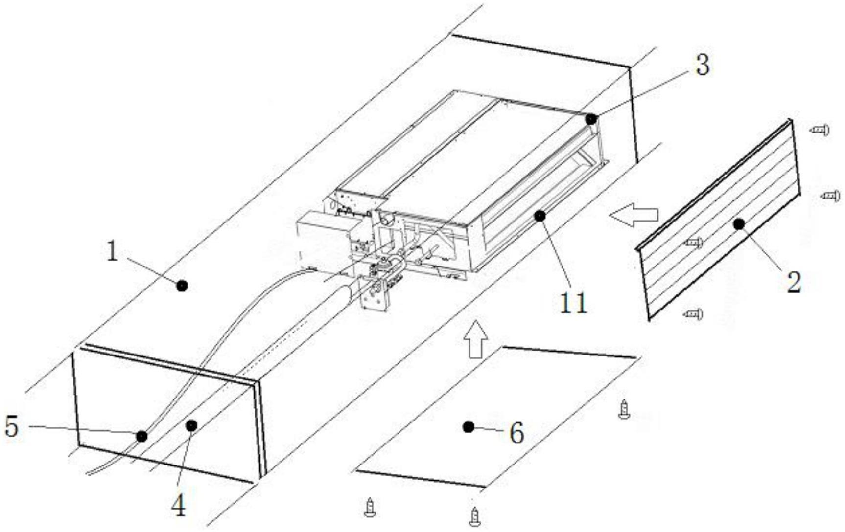 一种中式建筑铝代木梁柱空调集成系统的制作方法