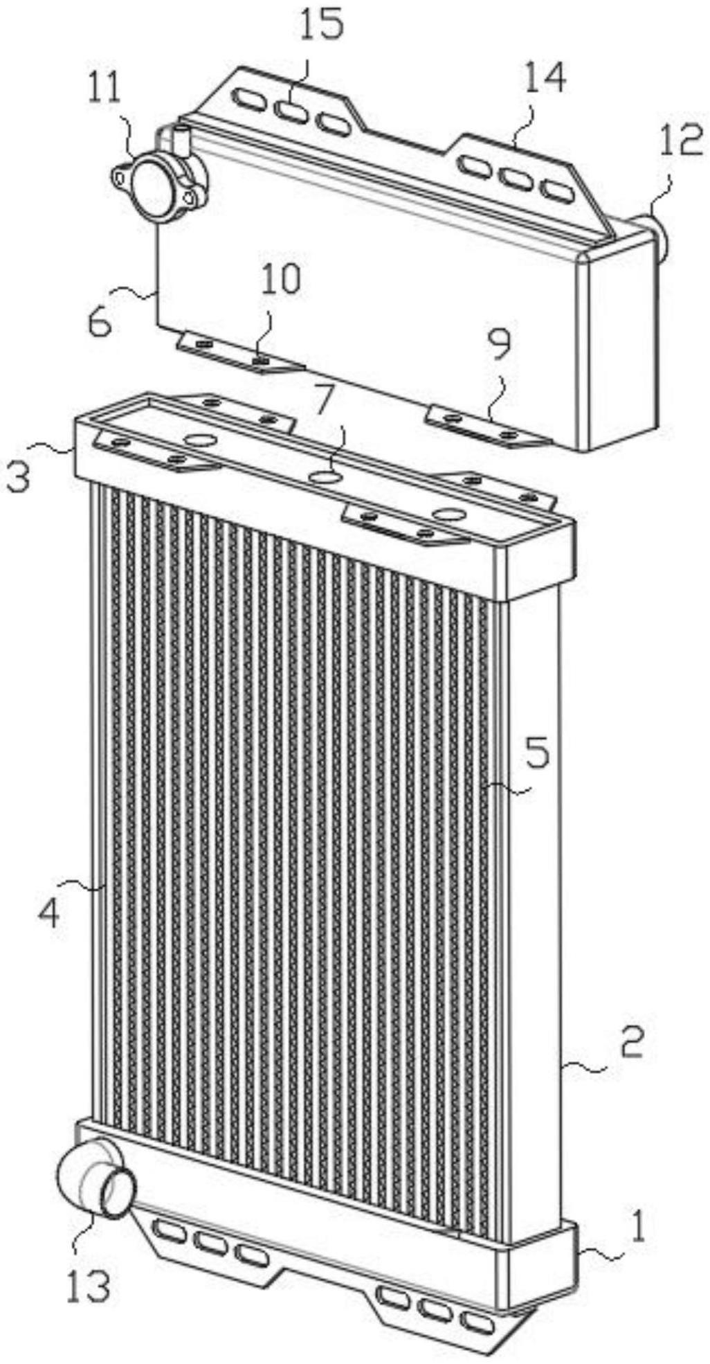一种铝芯体水箱散热器的制作方法