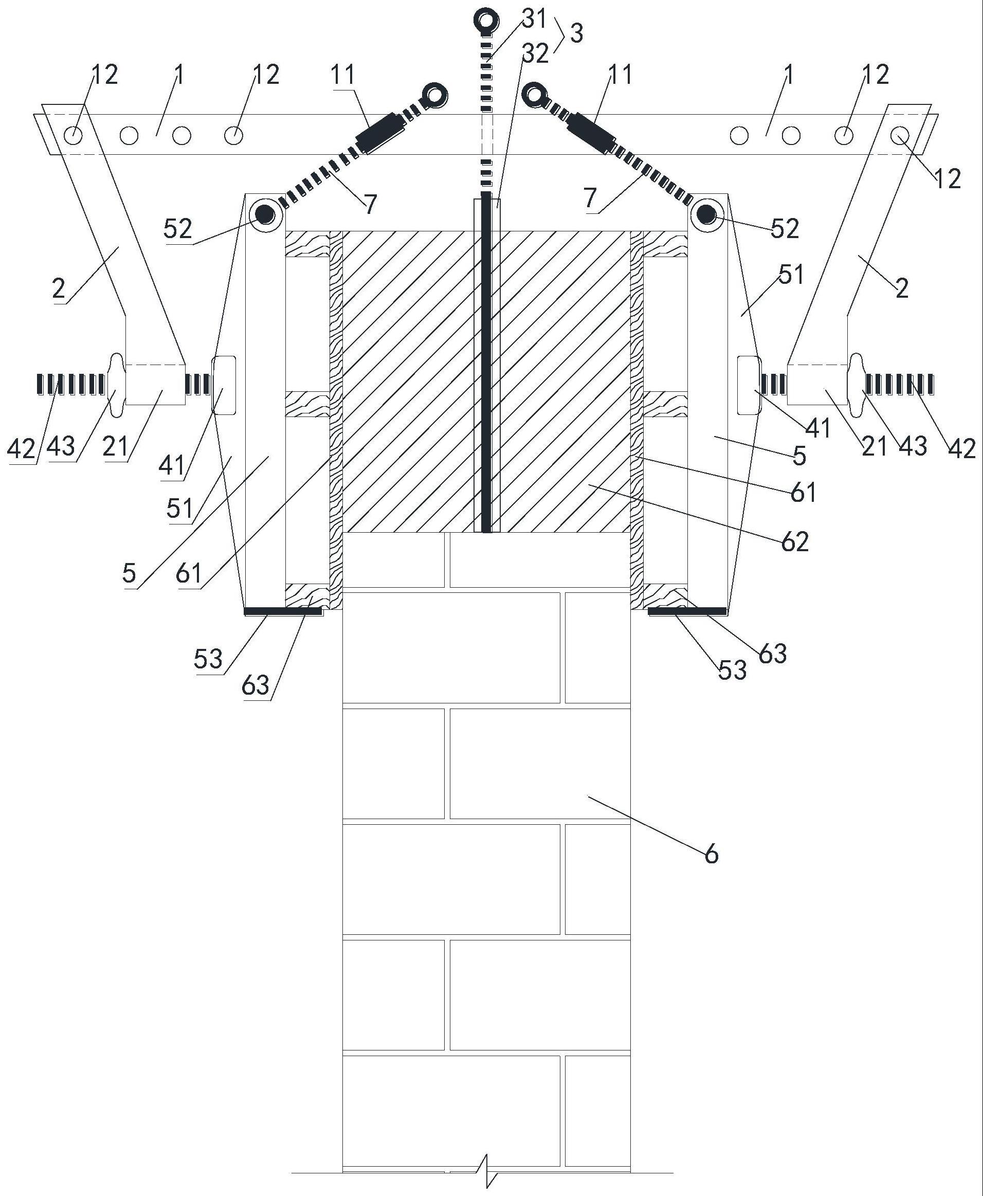 一种可周转建筑砌体结构圈梁模板固定装置的制作方法