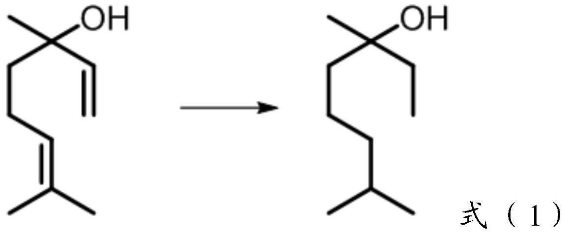 一种合成四氢芳樟醇的方法与流程