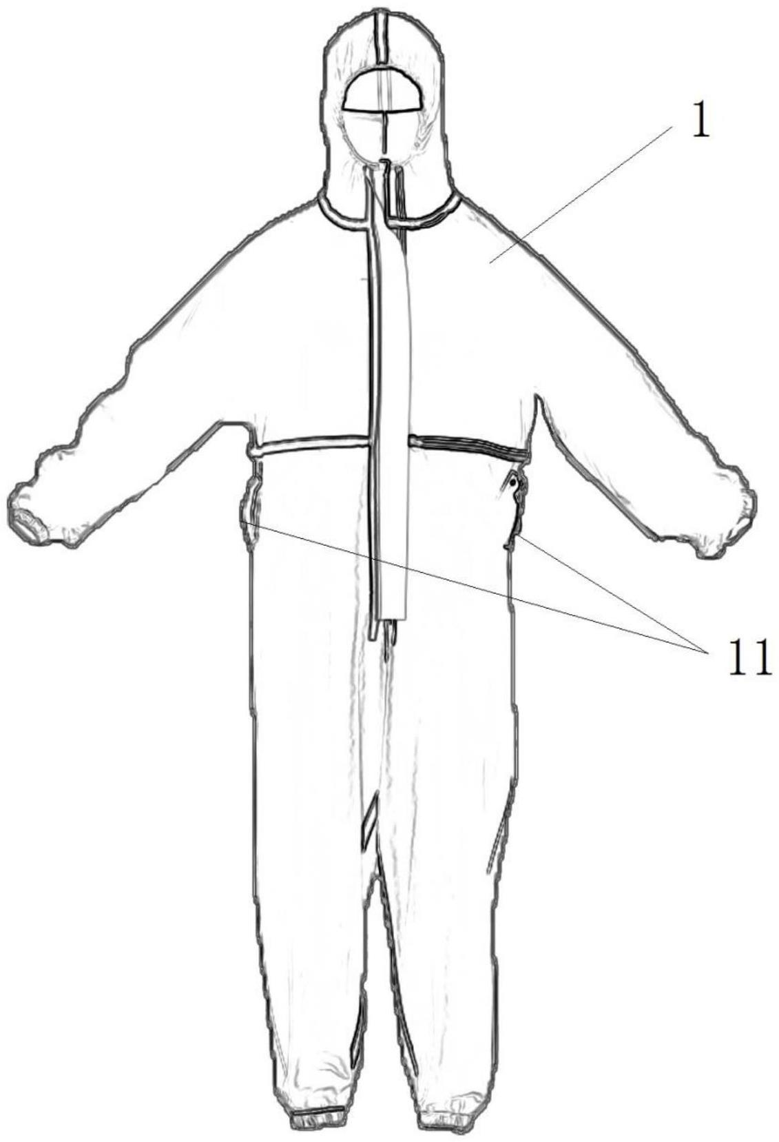 自主散热式医用防护服