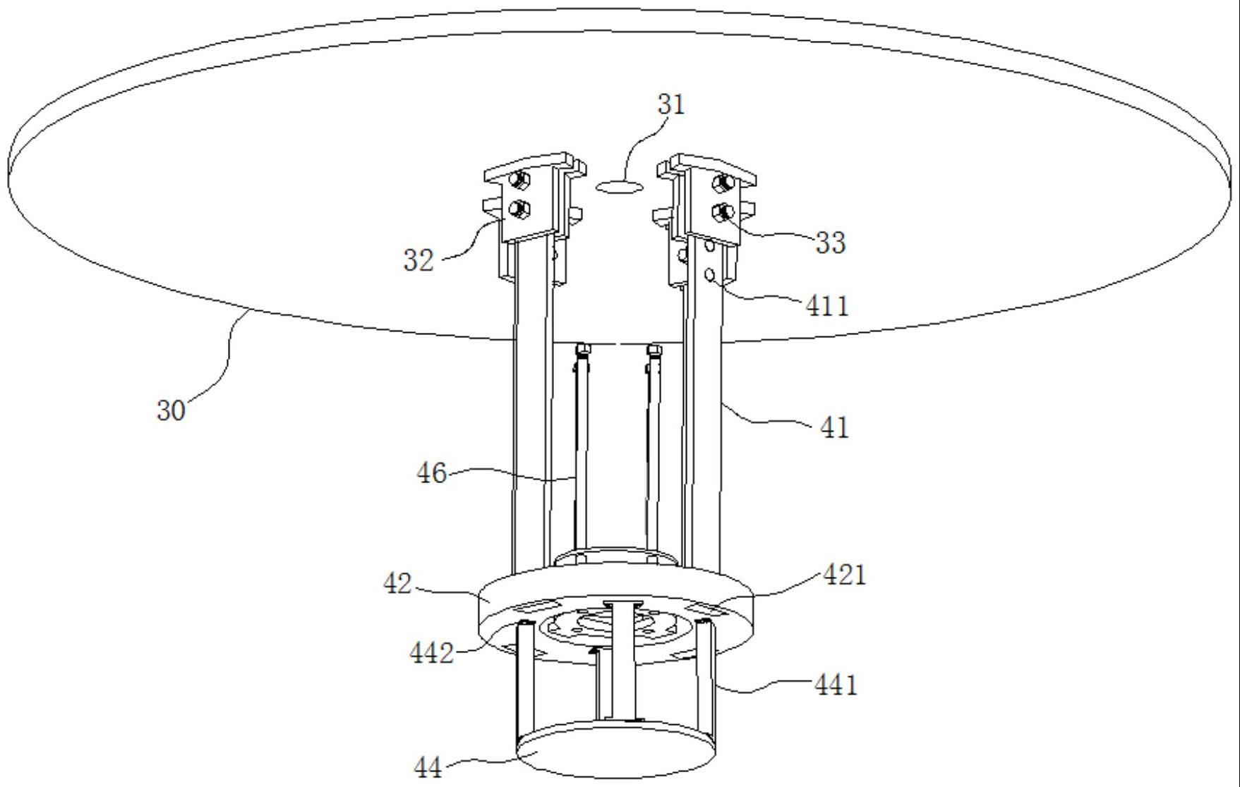 一种井盖安装用智能定位装置的分离式安装机构的制作方法