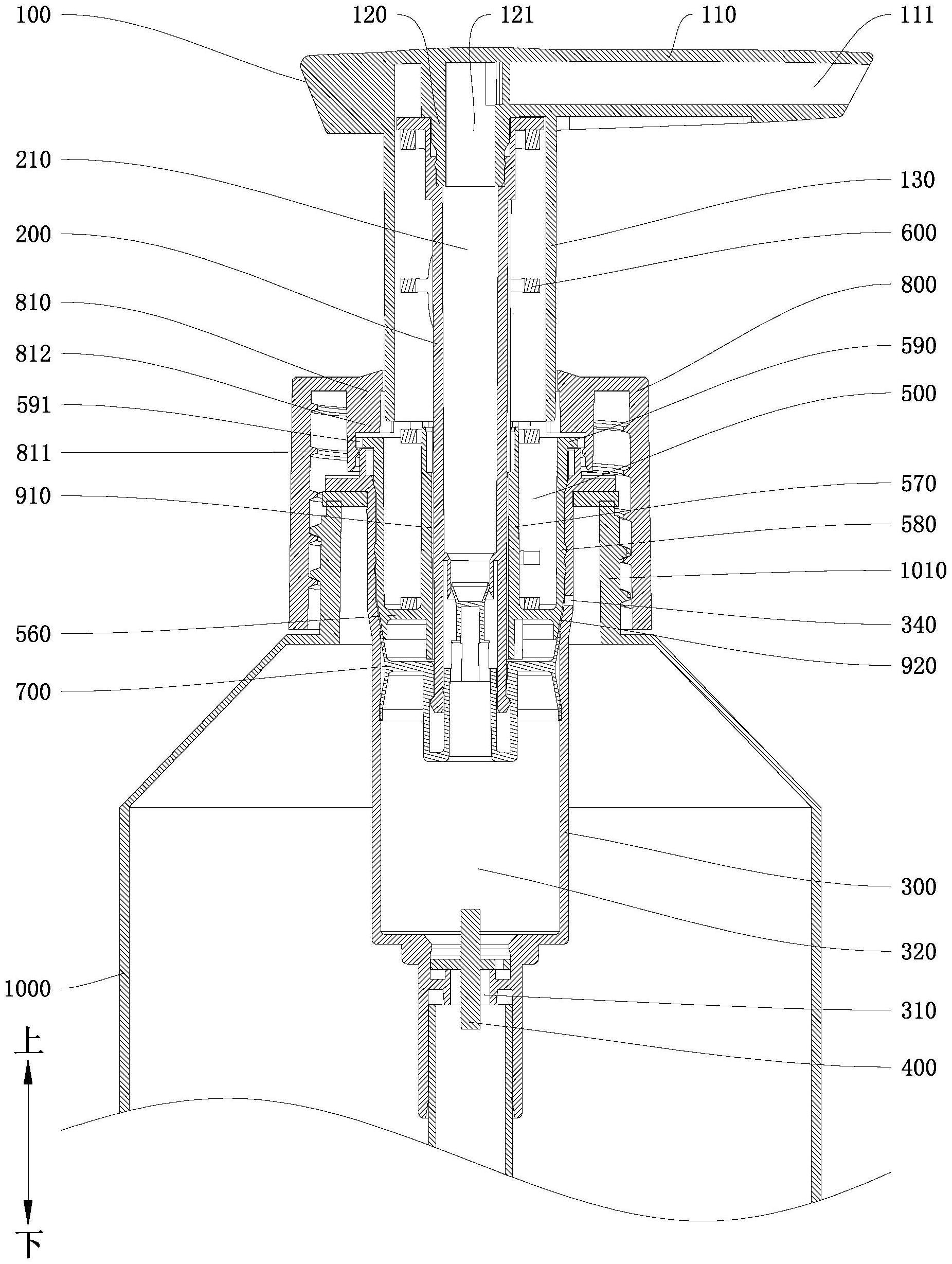 防水按压泵及容器的制作方法