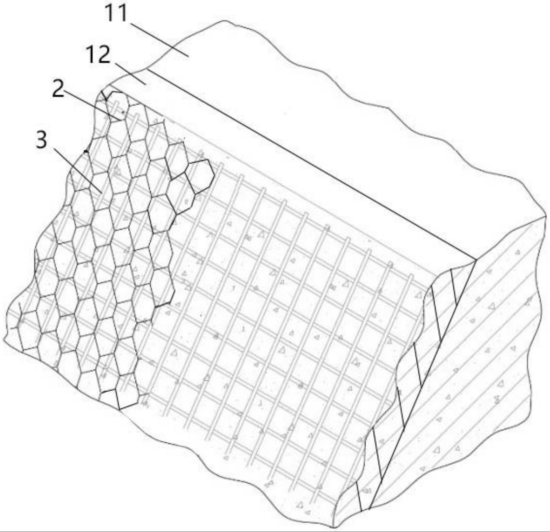 一种钢筋网片格栅高填方边坡结构的制作方法