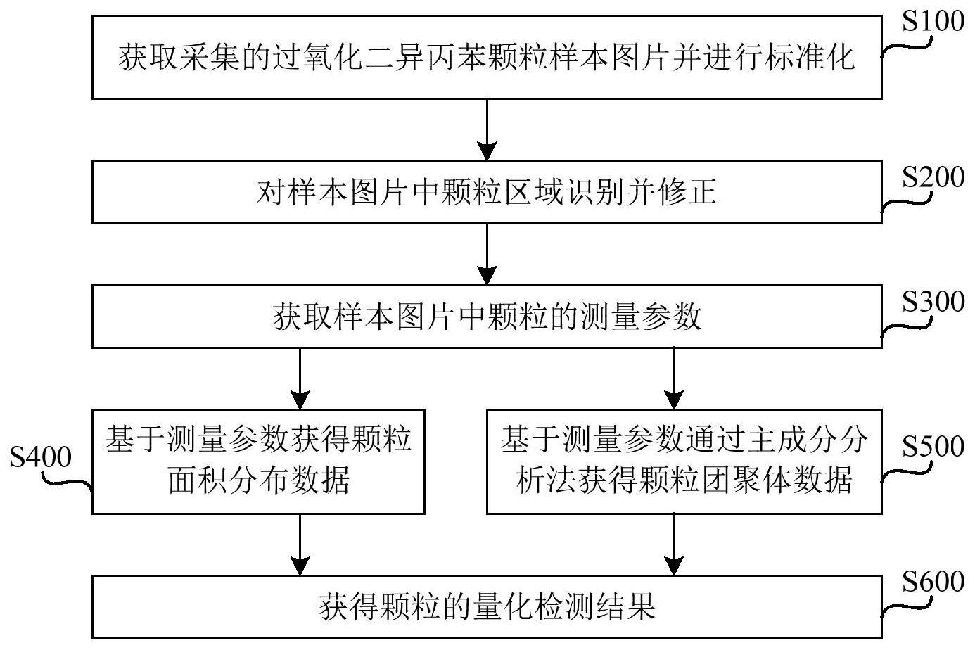 过氧化二异丙苯颗粒几何特性的量化检测方法和系统与流程