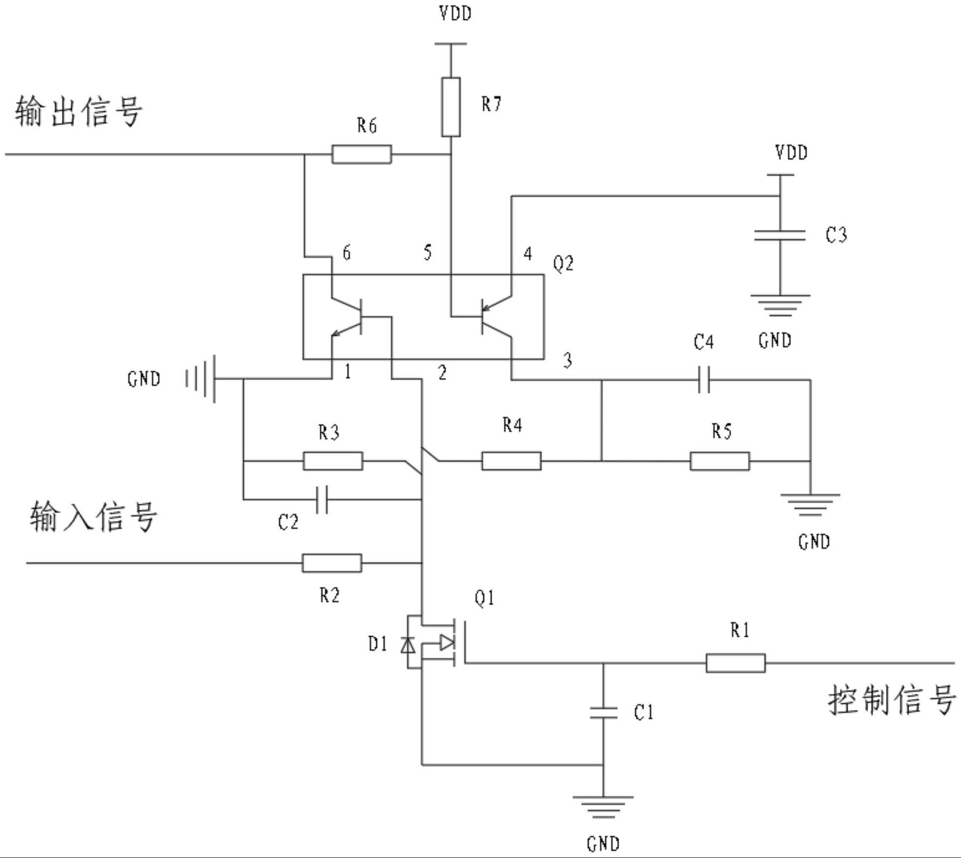 一种通过三极管实现的过流保护电路的制作方法