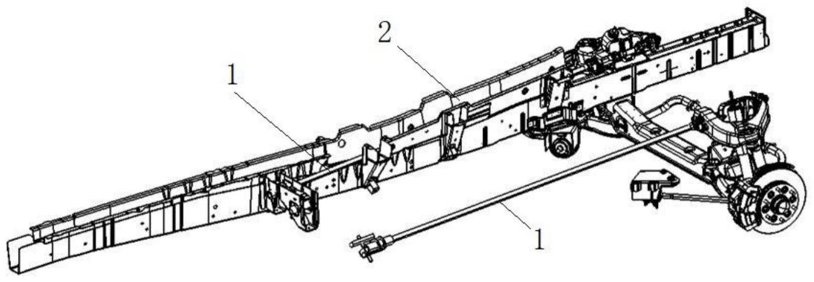 一种前悬扭杆弹簧布置结构及纵梁总成的制作方法