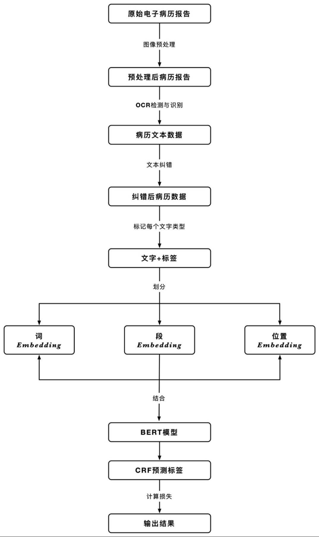 基于OCR-NER的结构化电子病历构建方法和系统与流程