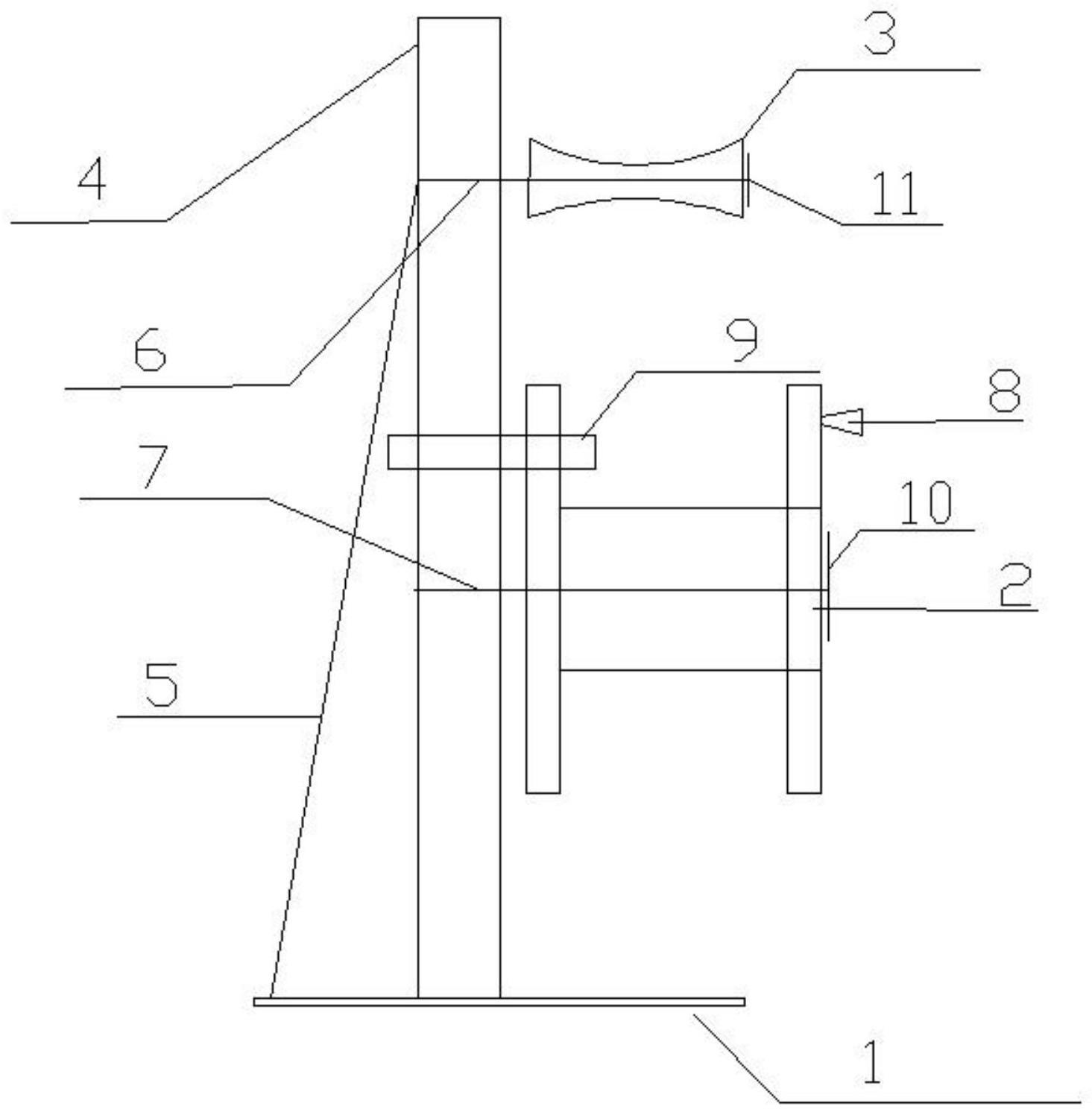 一种施工现场临时电缆支架、其加工方法及使用方法与流程