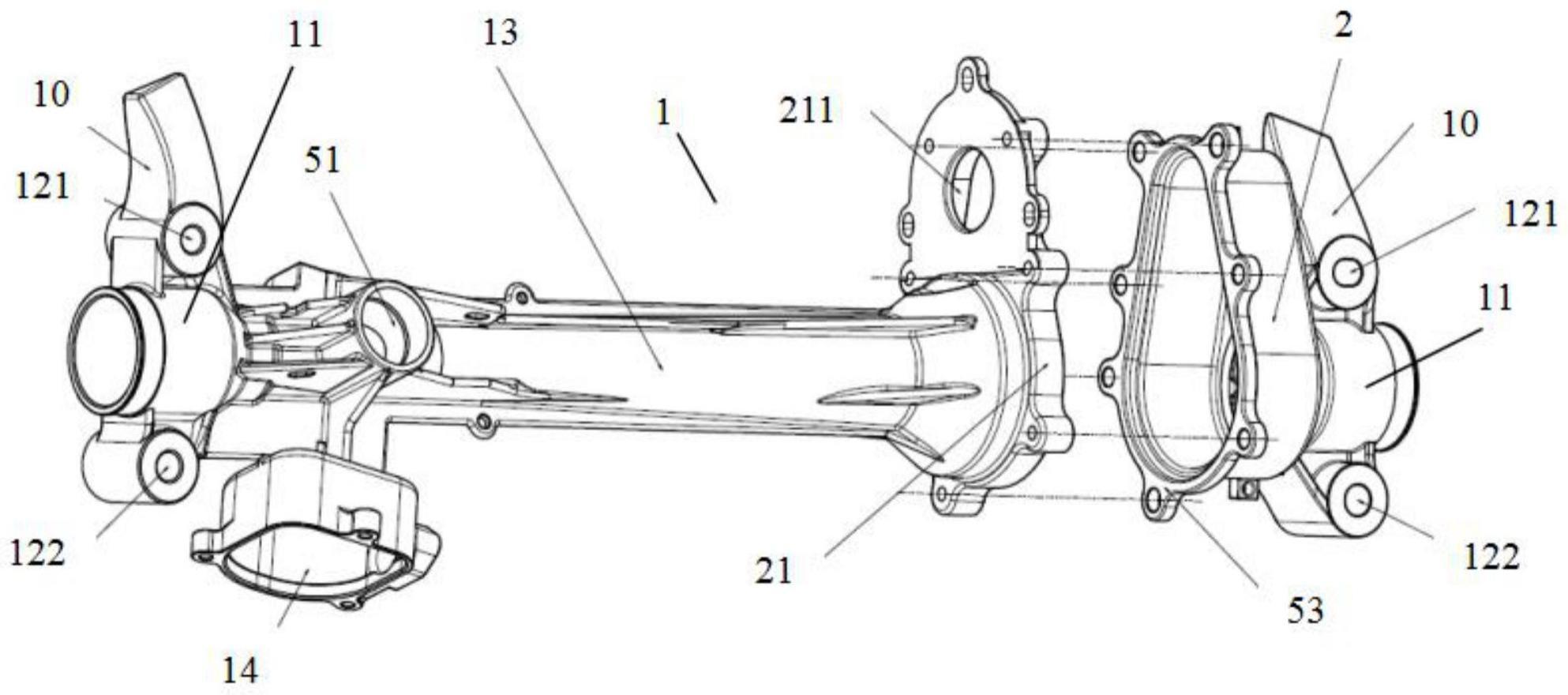 一种转向器壳体、汽车转向器、前副车架及汽车的制作方法