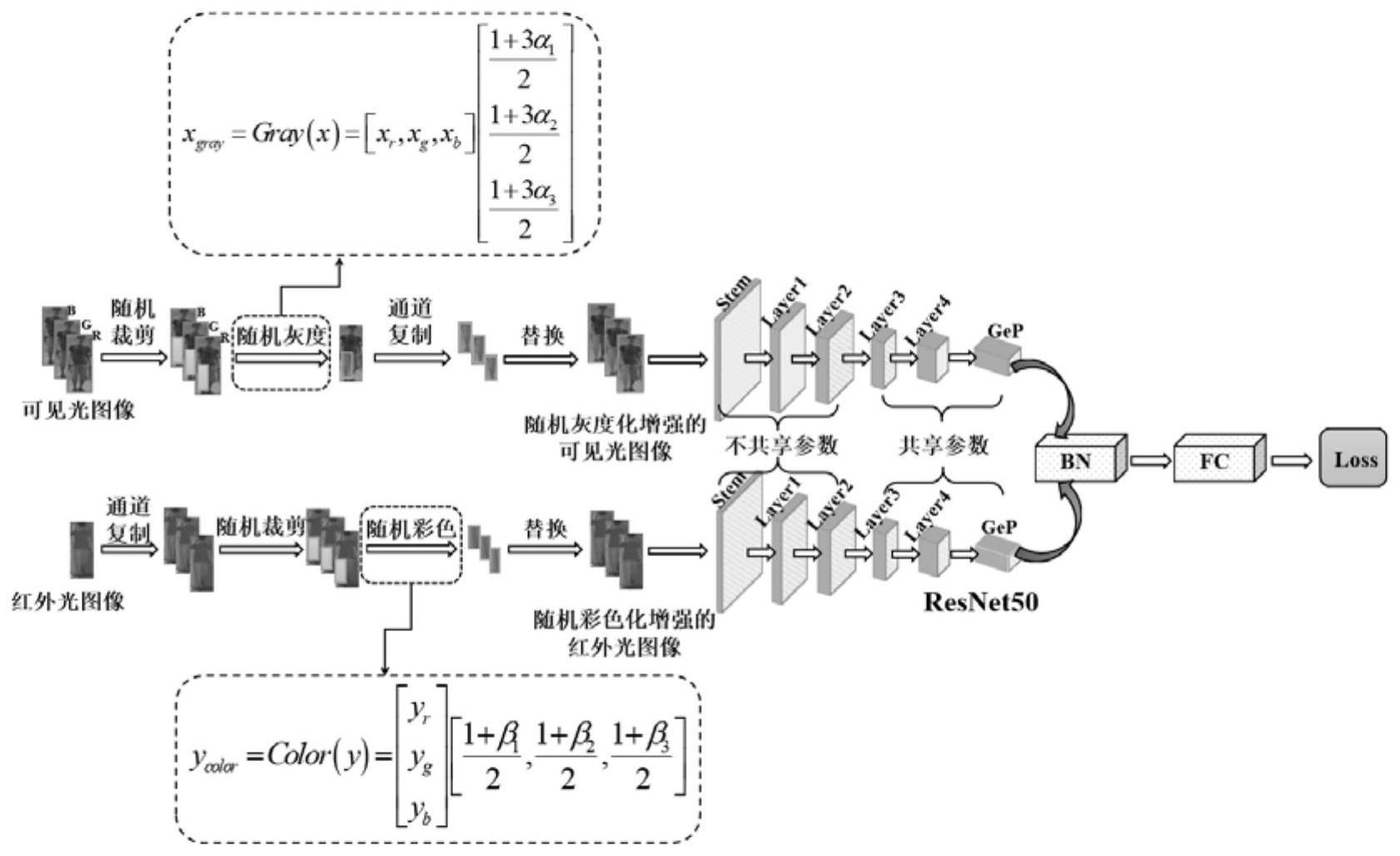 一种适用于跨模态行人再辨识的随机置色数据增强方法与流程