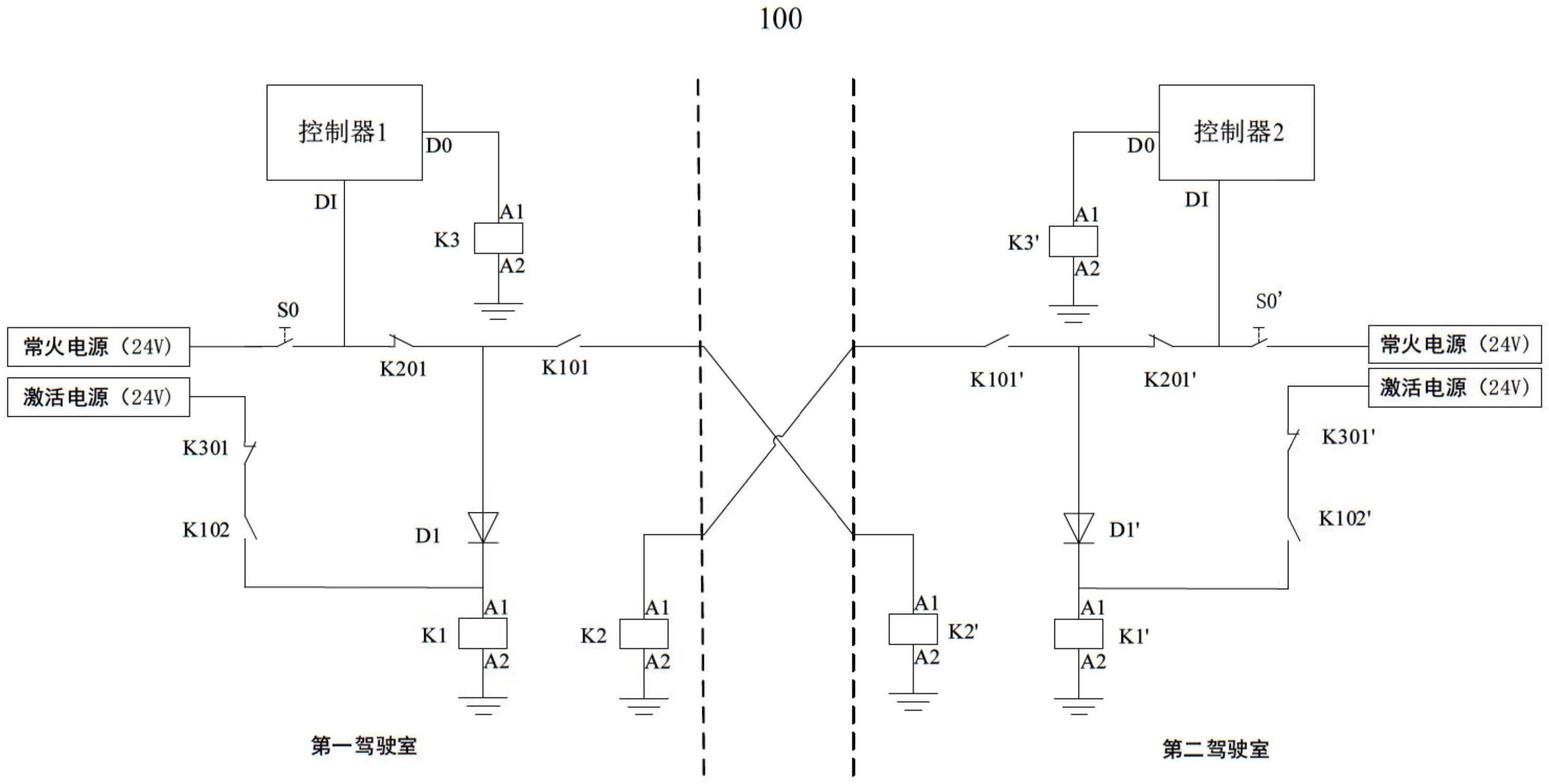 双控制端车辆的控制端选择电路及双控制端车辆的制作方法