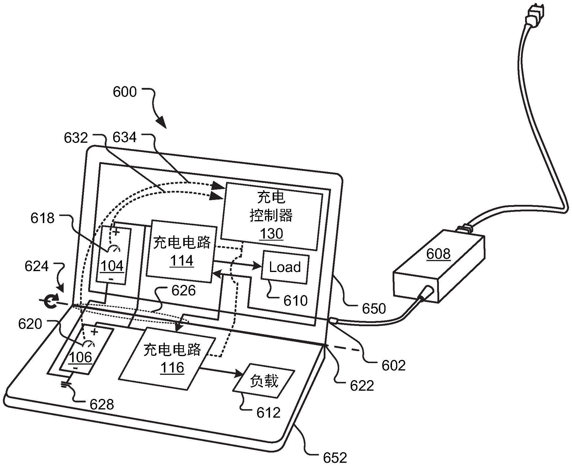 用于具有多个电池的电子设备的公共充电控制器的制作方法