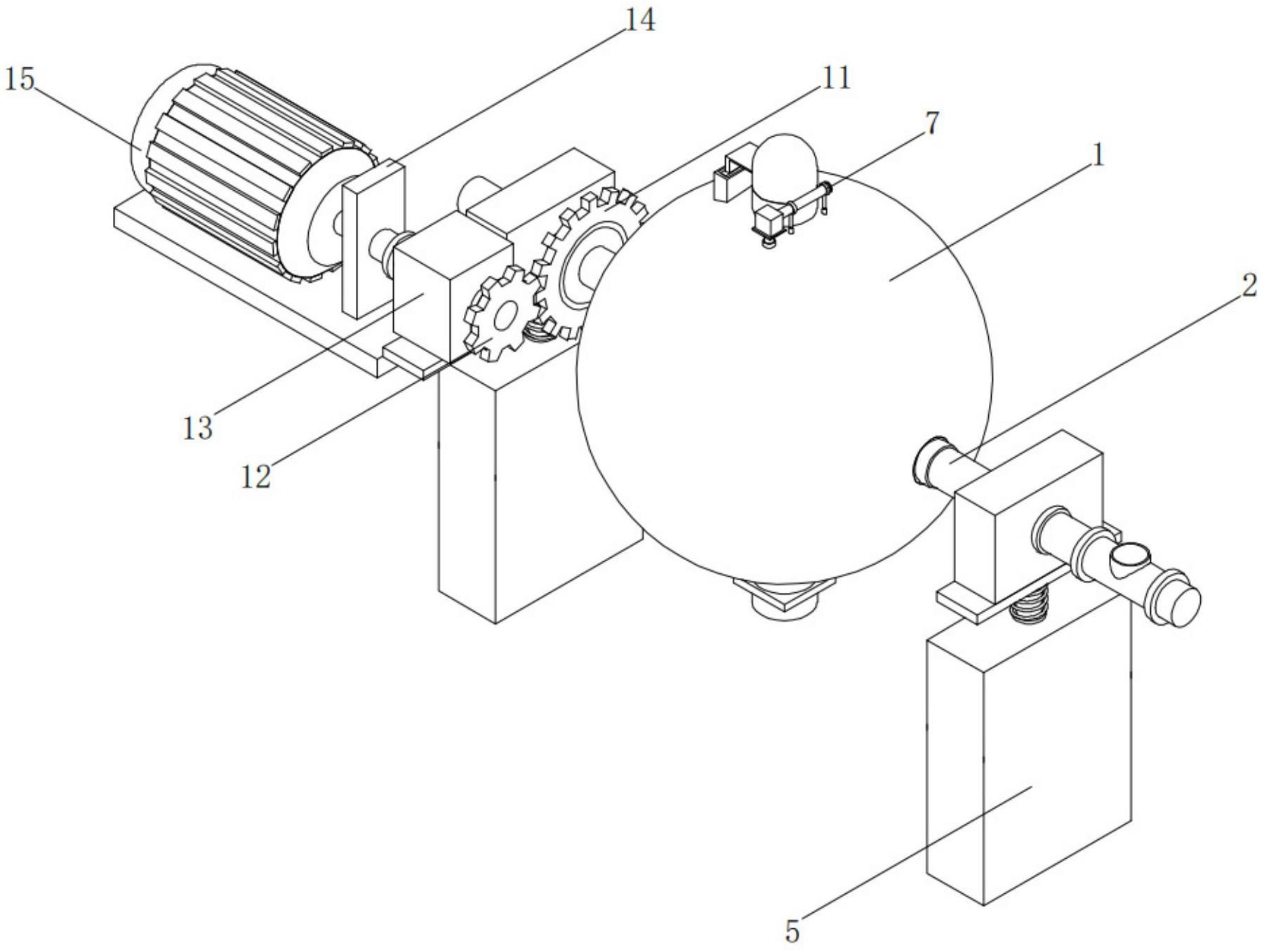 一种阿胶生产用旋转式蒸球的制作方法