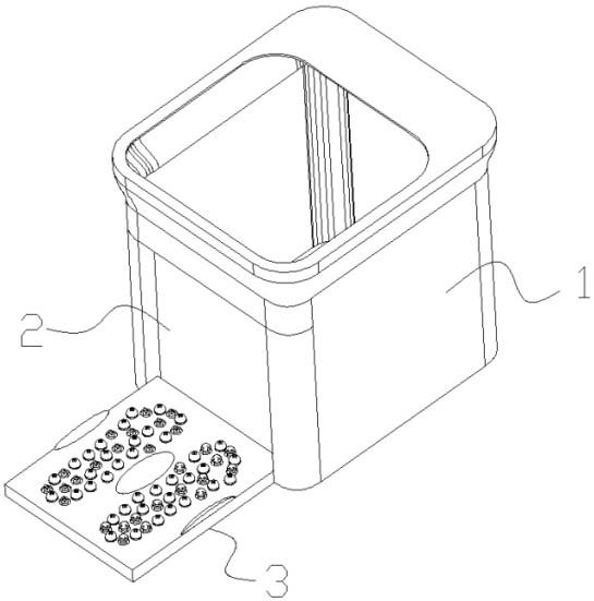 一种足浴器的保暖按摩装置的制作方法