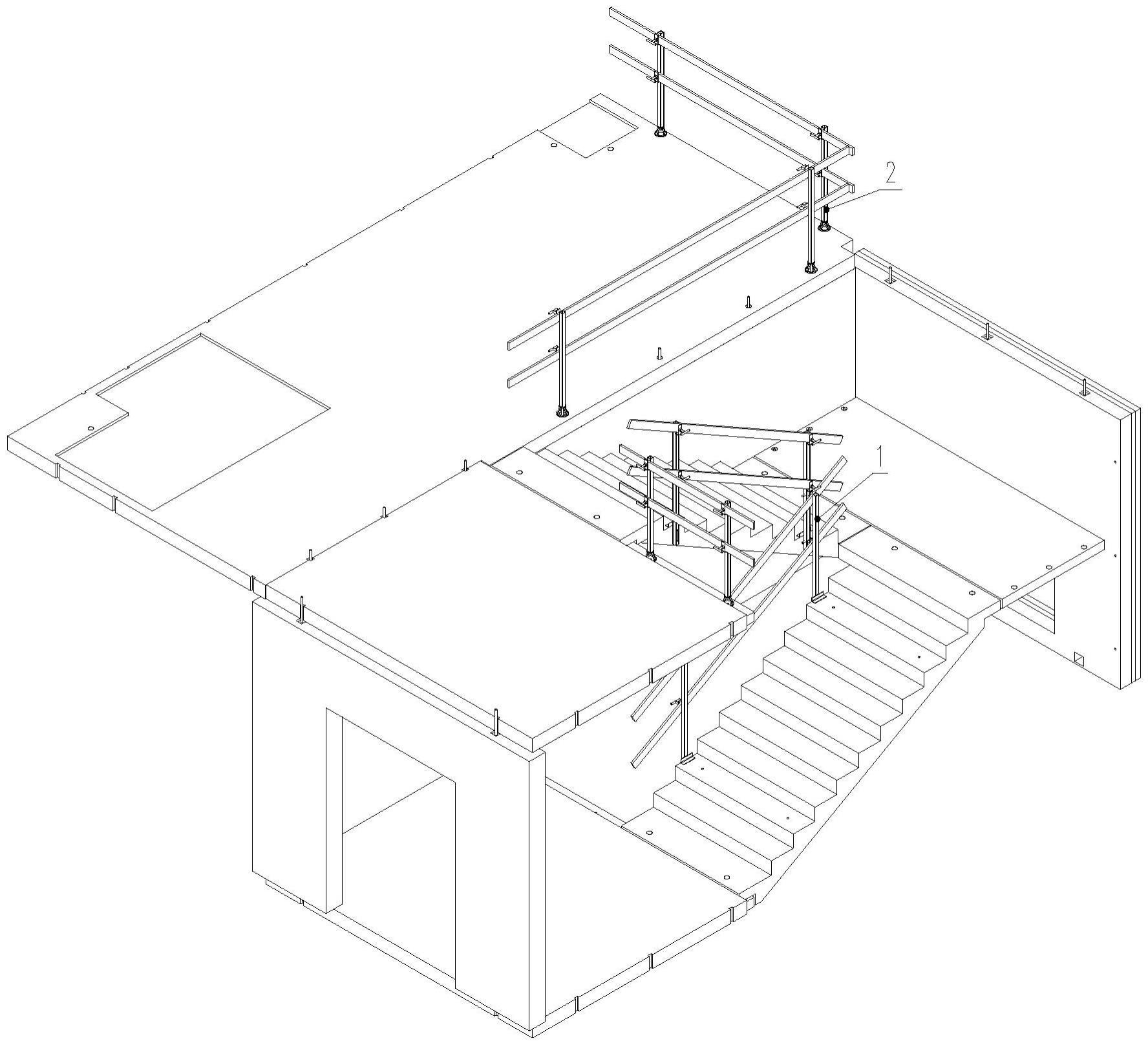 一种多层全装配建筑施工临边防护系统的制作方法
