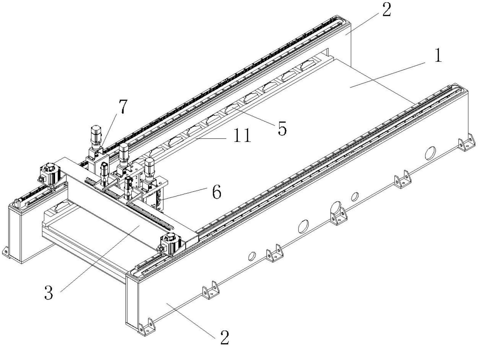 一种龙门式刨槽与激光切割机的制作方法