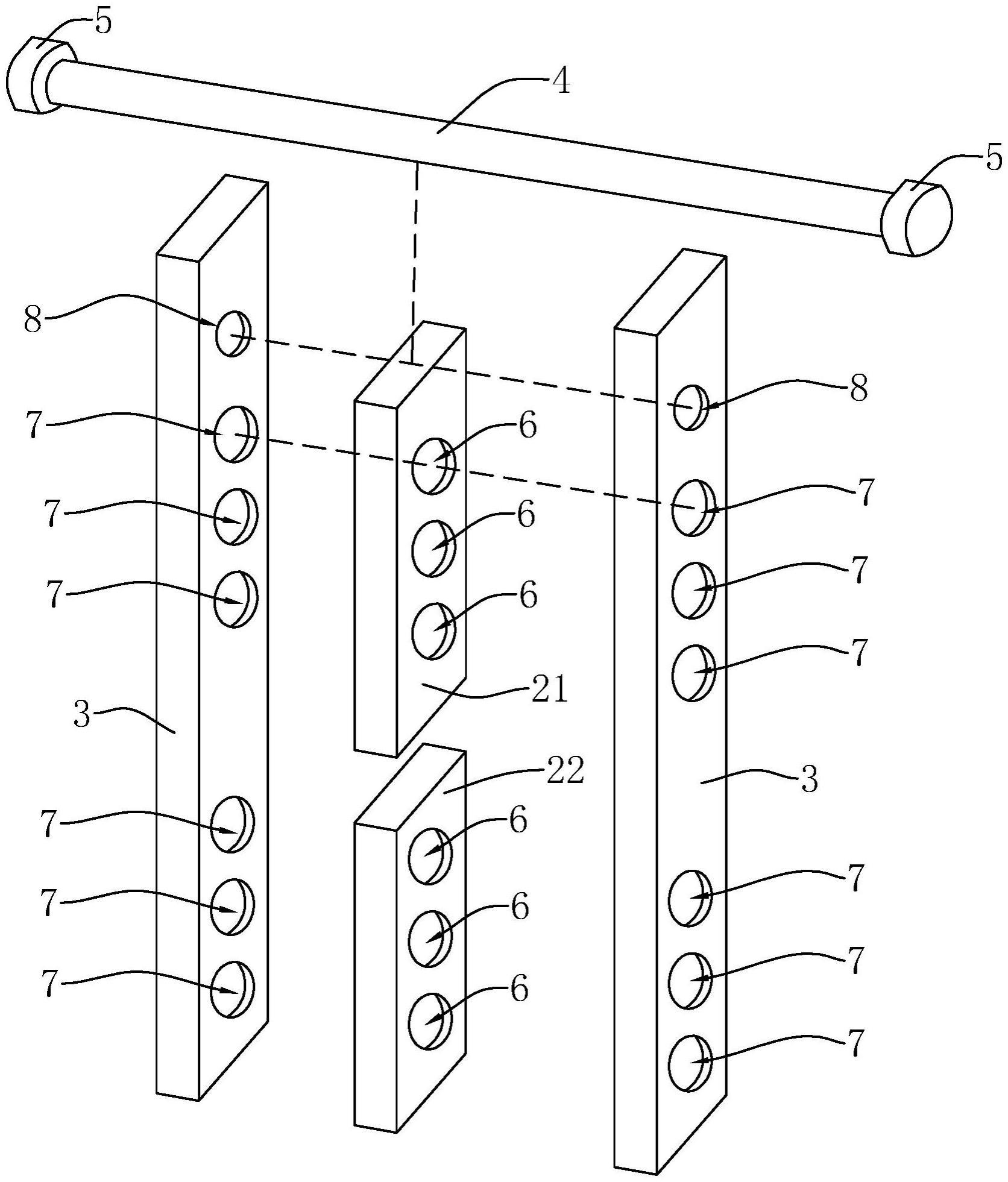 一种钢柱的临时连接结构的制作方法