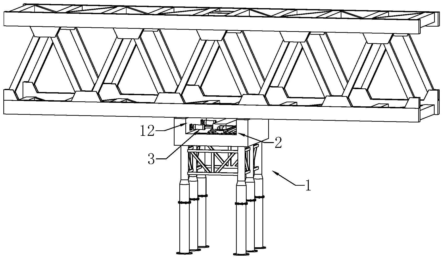 一种大跨度钢桁架桥梁整体顶推施工方法与流程