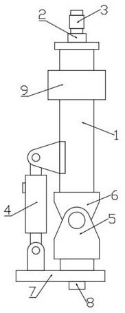 一种气弹簧调节式转向管柱总成的制作方法