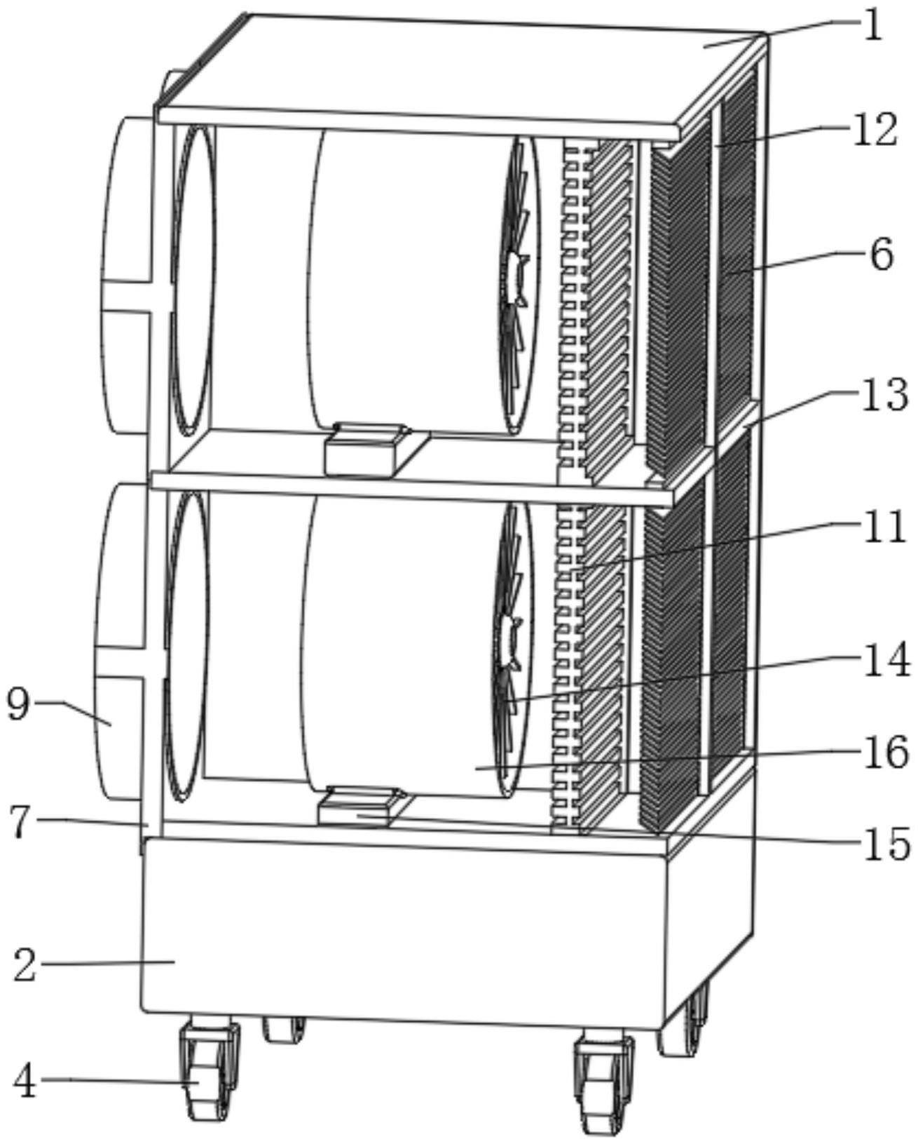 一种模块式排列并联风机组合柜的制作方法