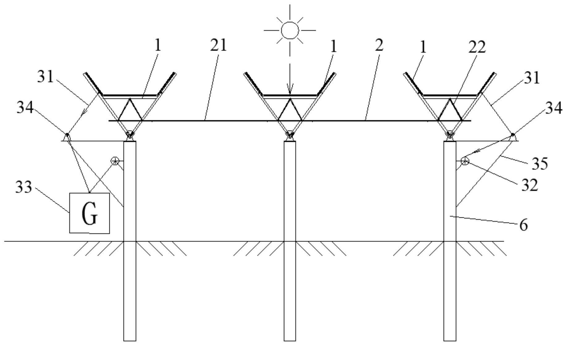 一种聚光型跟踪支架发电单元的制作方法