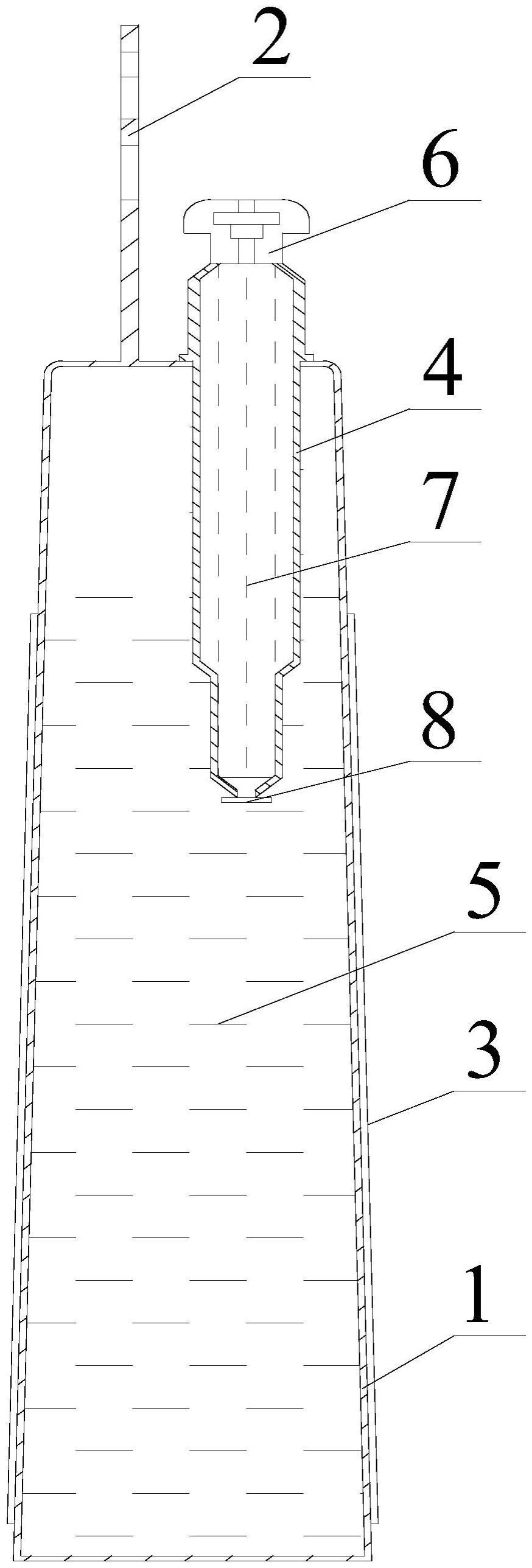 一种便携式滴加缓释二氧化氯空气消毒棒的制作方法