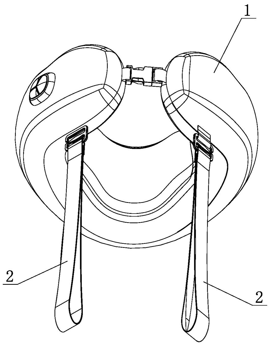 拉带可拆卸式按摩颈枕的制作方法