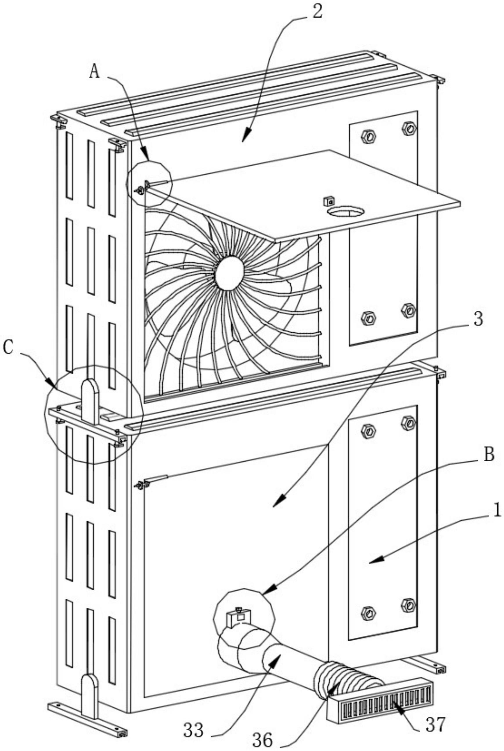 中式建筑空调系统的制作方法