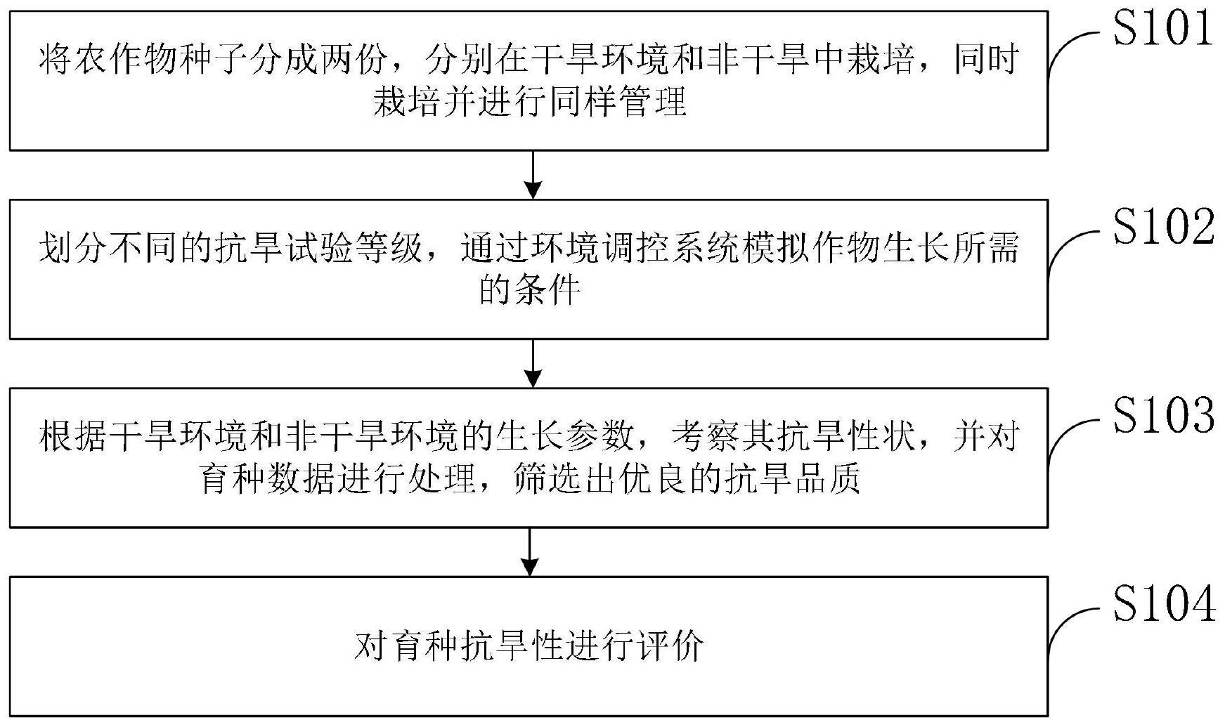 一种农作物抗旱育种筛选试验方法与流程