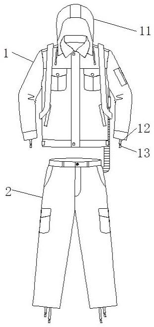 一种送风高压防静电服的制作方法